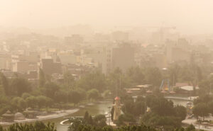وضعیت «قهوه‌ای» کیفیت هوای تهران در ۱۶ ایستگاه